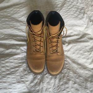 Timberland Tan Lace Up Boots